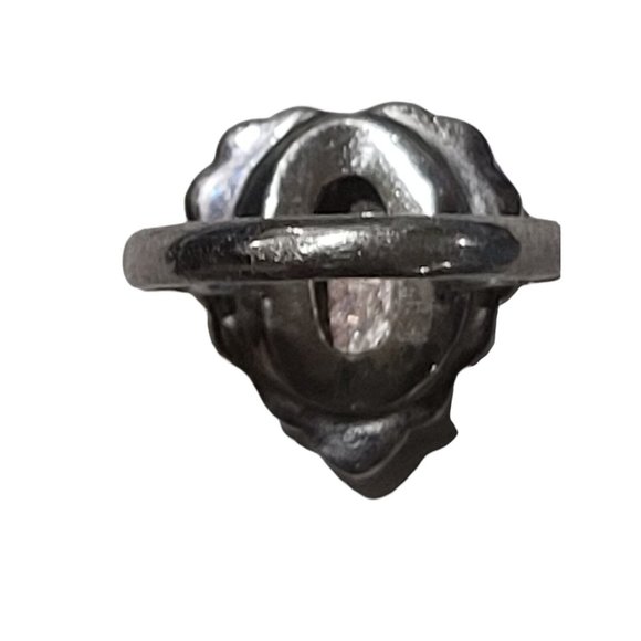 Judith Jack Sterling Silver Marcasite Heart Ring Size 7.5 - Picture 9 of 12